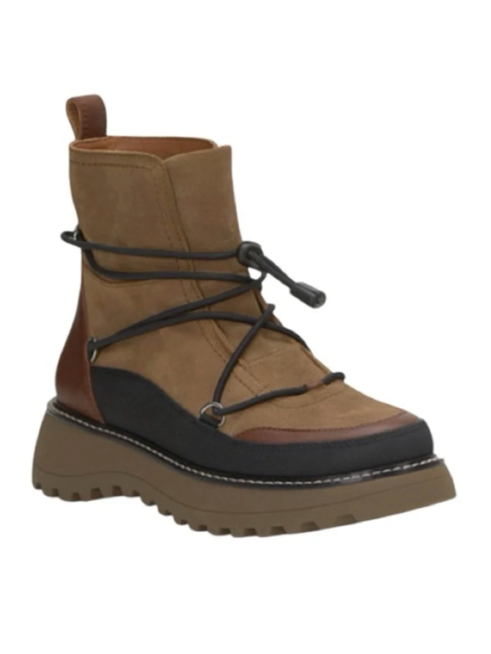 Lucky Brand Caelia Weather Ankle Boot Dark Natural Size 11